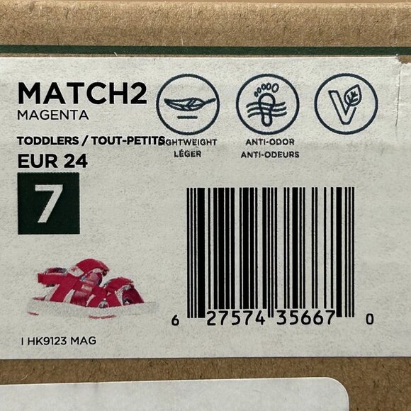 Kamik Toddler Girls Adjustable Strappy Sandals Size 7 Pink Lightweight & Comfy - Picture 12 of 14